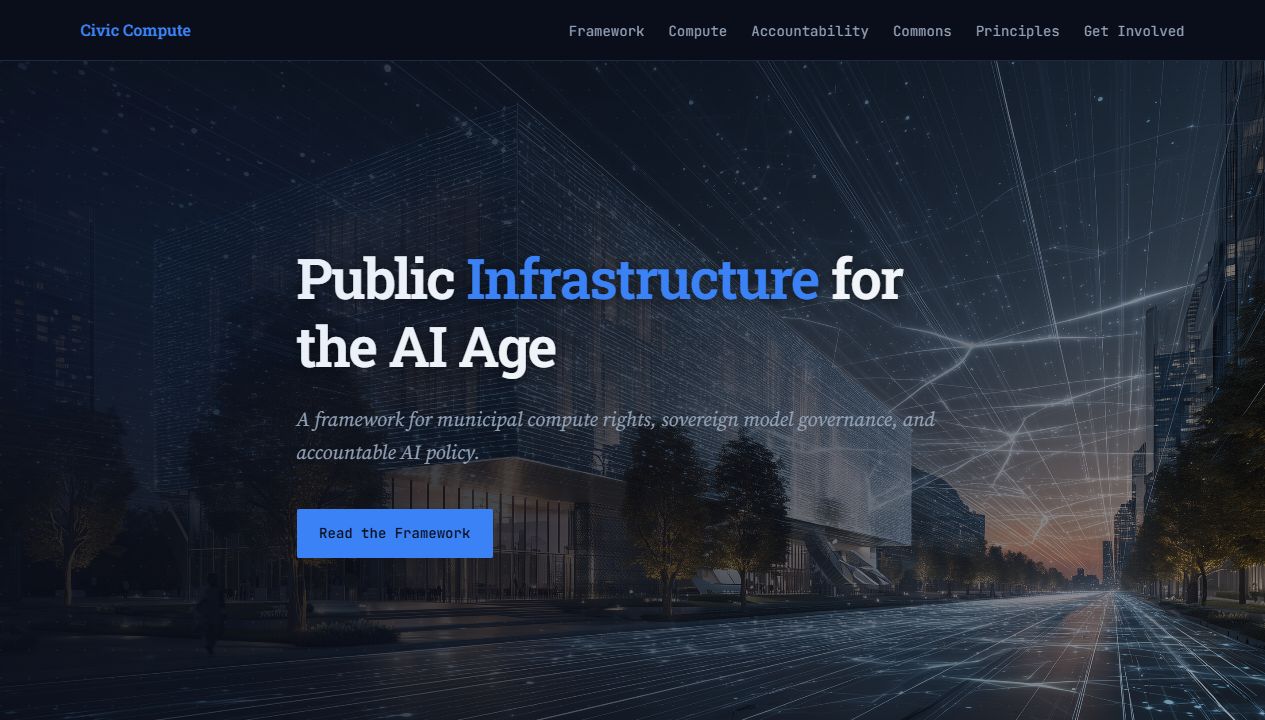 Civic Compute Framework preview.