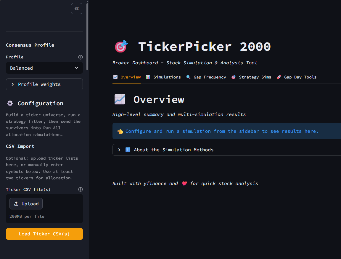 TickerPicker app graphic.